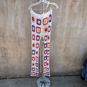 Hot & Delicious Gtanny Square Crochet Pants